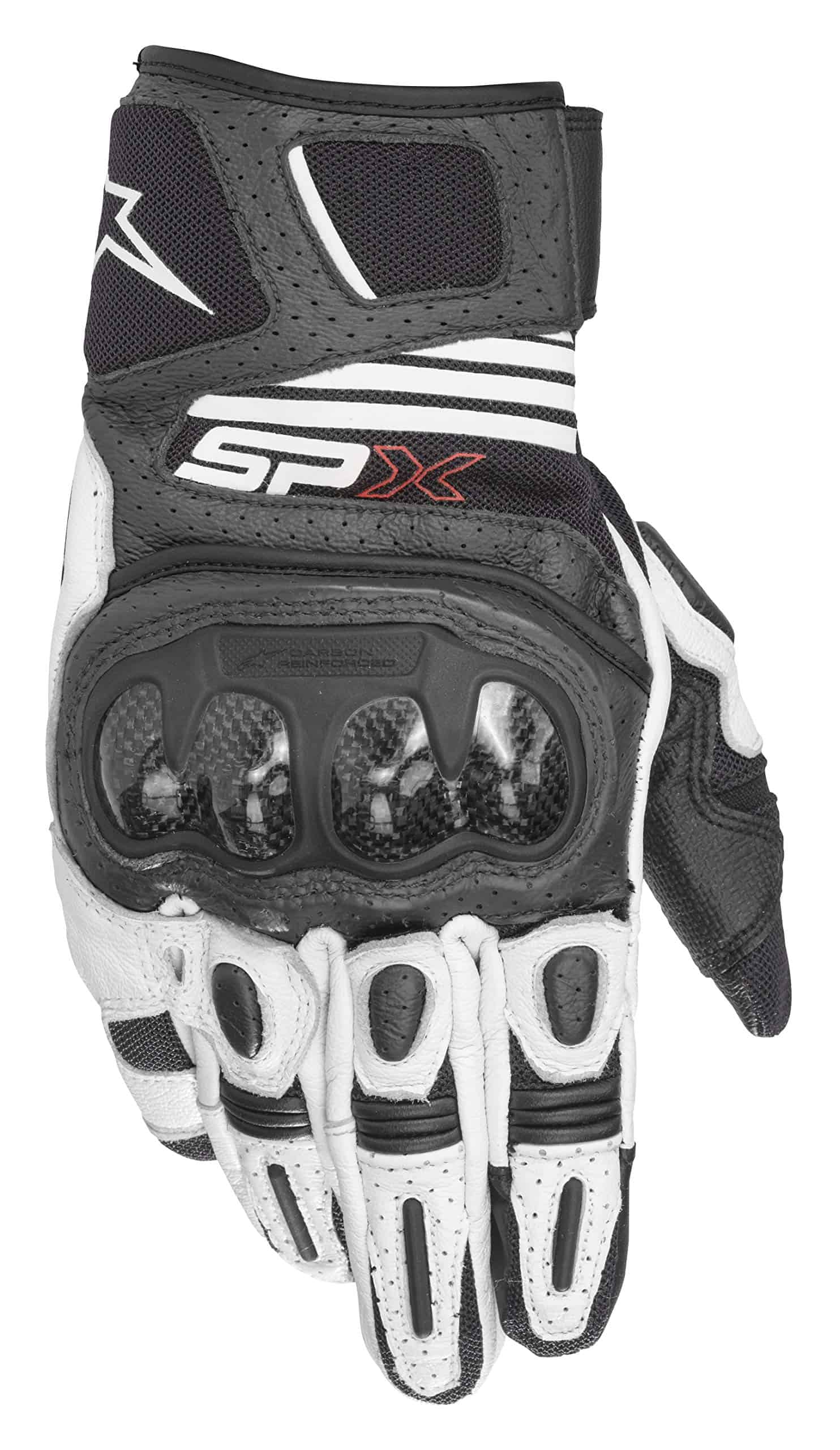 Guante de moto Alpinestars SMX Plus V2 -Negro/Blanco