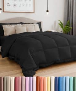 Edredón Alternativo Tamaño Cal King, Negro - Cálido,