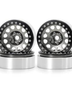 RCLIONS 4PCS Rines de Aluminio 2.2" con Bloqueo de Cuentas