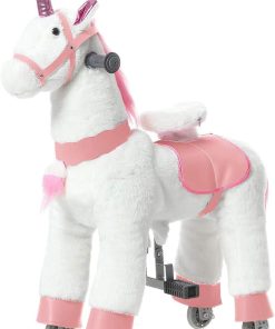 JoJoPooNy Juguetes para montar unicornio para niñas,