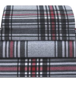 Juego de sábanas de algodón franela 100% Feather & Stitch