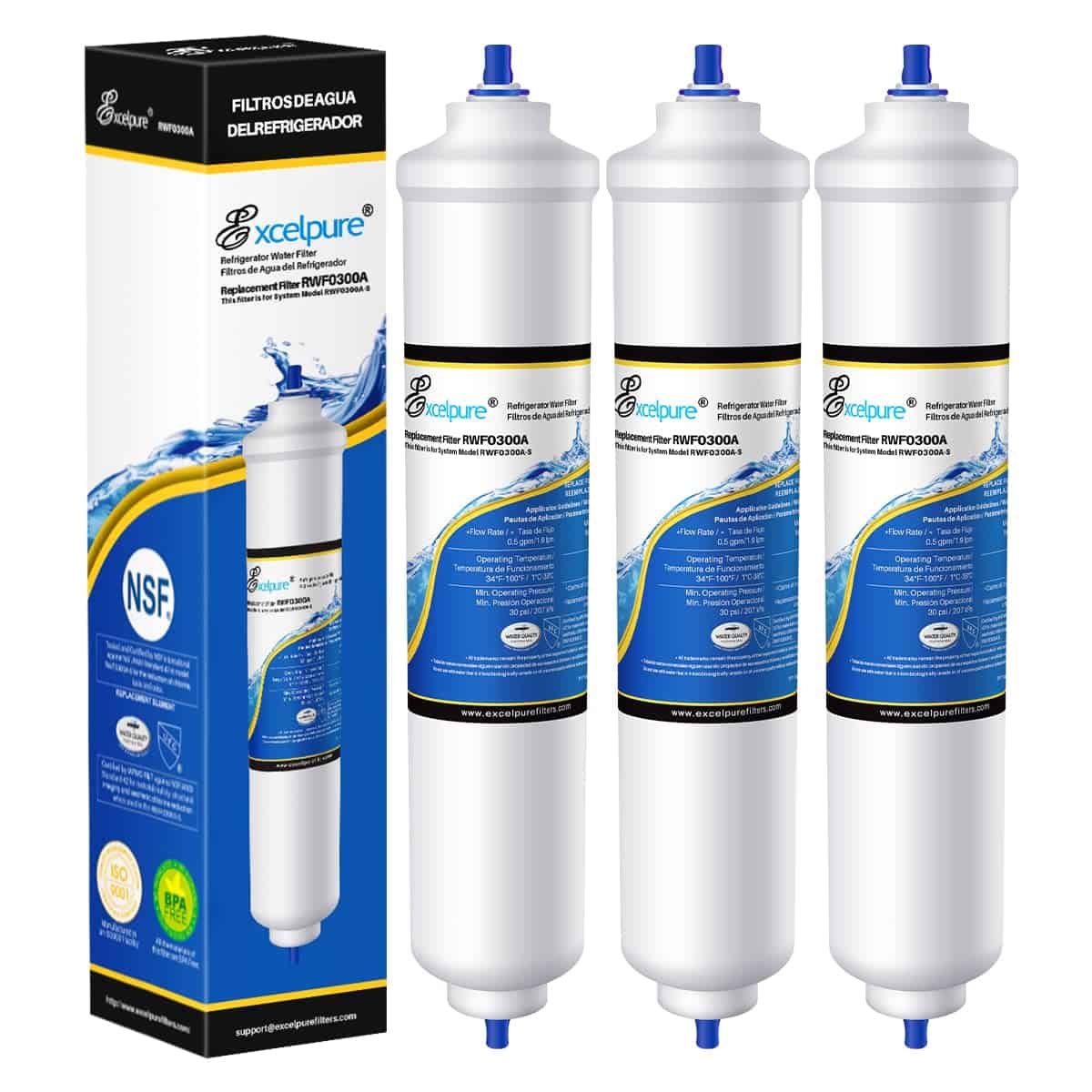 Filtro de Agua en Línea de Repuesto EXCELPURE -uete de 3