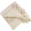 Fennco Styles Home Decor Cozy Mantita de Cashmere con