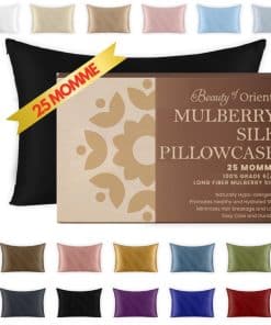 Funda de Almohada de Seda Mulberry de Luxe 25 Momme Beauty