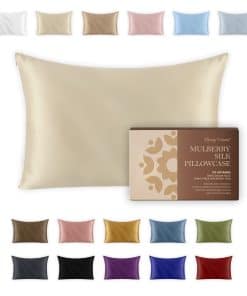 Funda de Almohada de Seda Premium de Morera -Vainilla Ice