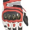 Guante de moto Alpinestars SMX Plus V2 -Blanco/Negro/Rojo br