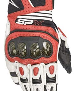 Guante de moto Alpinestars SMX Plus V2 -Blanco/Negro/Rojo br
