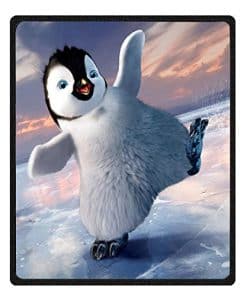 Manta de Tiro con Estampado de Pingüinos Lindos Kameng