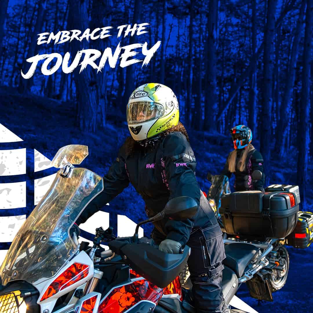 Chamarra de Moto de Aventura/Touring HWK para Mujer, - Imagen 7