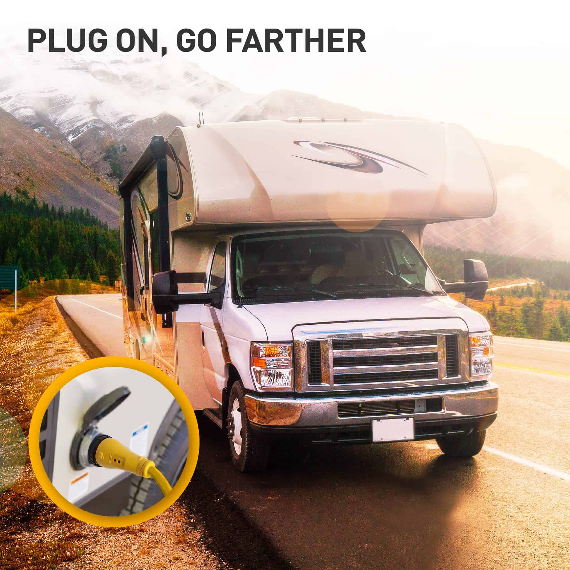 Cable de Extensión para RV de 25 pies 50 Amp, Macho 14-50P - Imagen 5