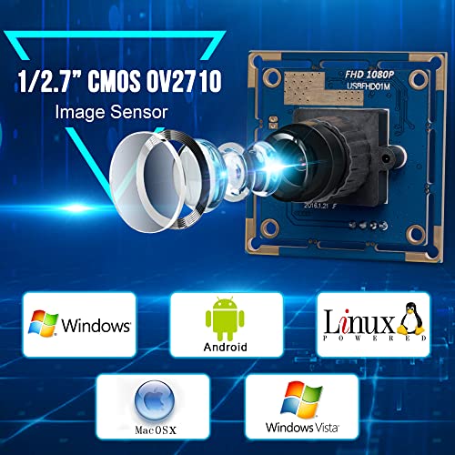 Módulo de cámara USB 1080P Gran Angular Alta Velocidad - Imagen 6