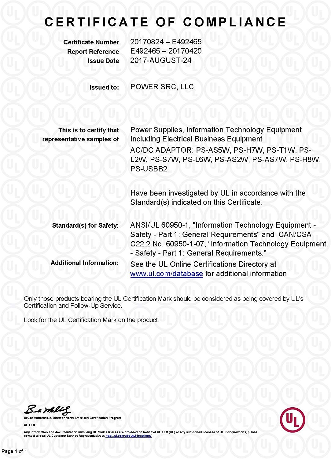 PowerSource 180W 135W UL Listado Cable de alimentación - Imagen 7
