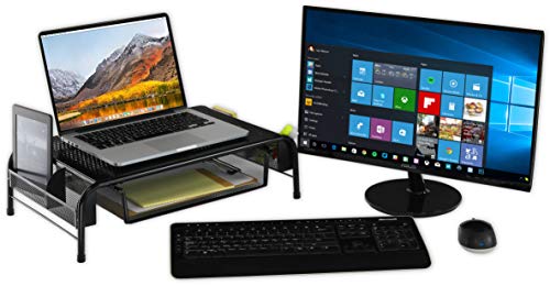 Elevador de Monitor SimpleHouseware 2PK de Metal con Cajón - Imagen 5