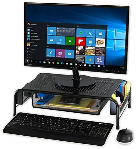 Elevador de Monitor SimpleHouseware 2PK de Metal con Cajón - Imagen 8