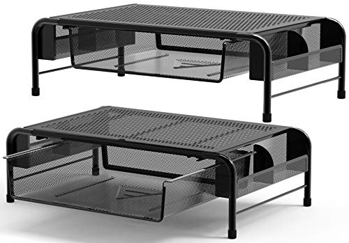 Elevador de Monitor SimpleHouseware 2PK de Metal con Cajón - Imagen 3