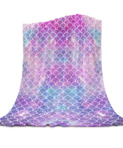 Manta de lana de pescado T&H XHome, Belleza de degradado