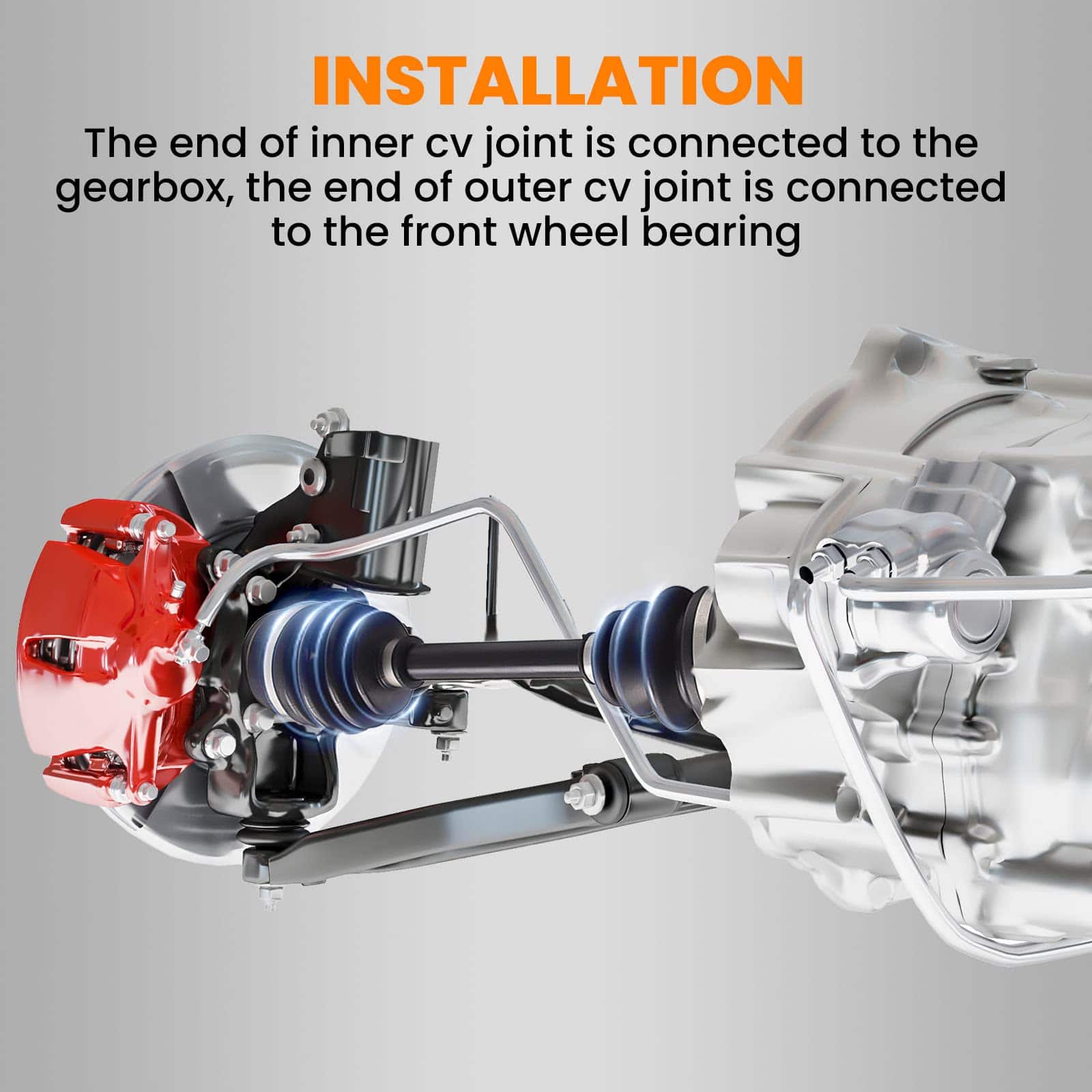 Eje del árbol de transmisión delantero para Honda Rancher - Imagen 8