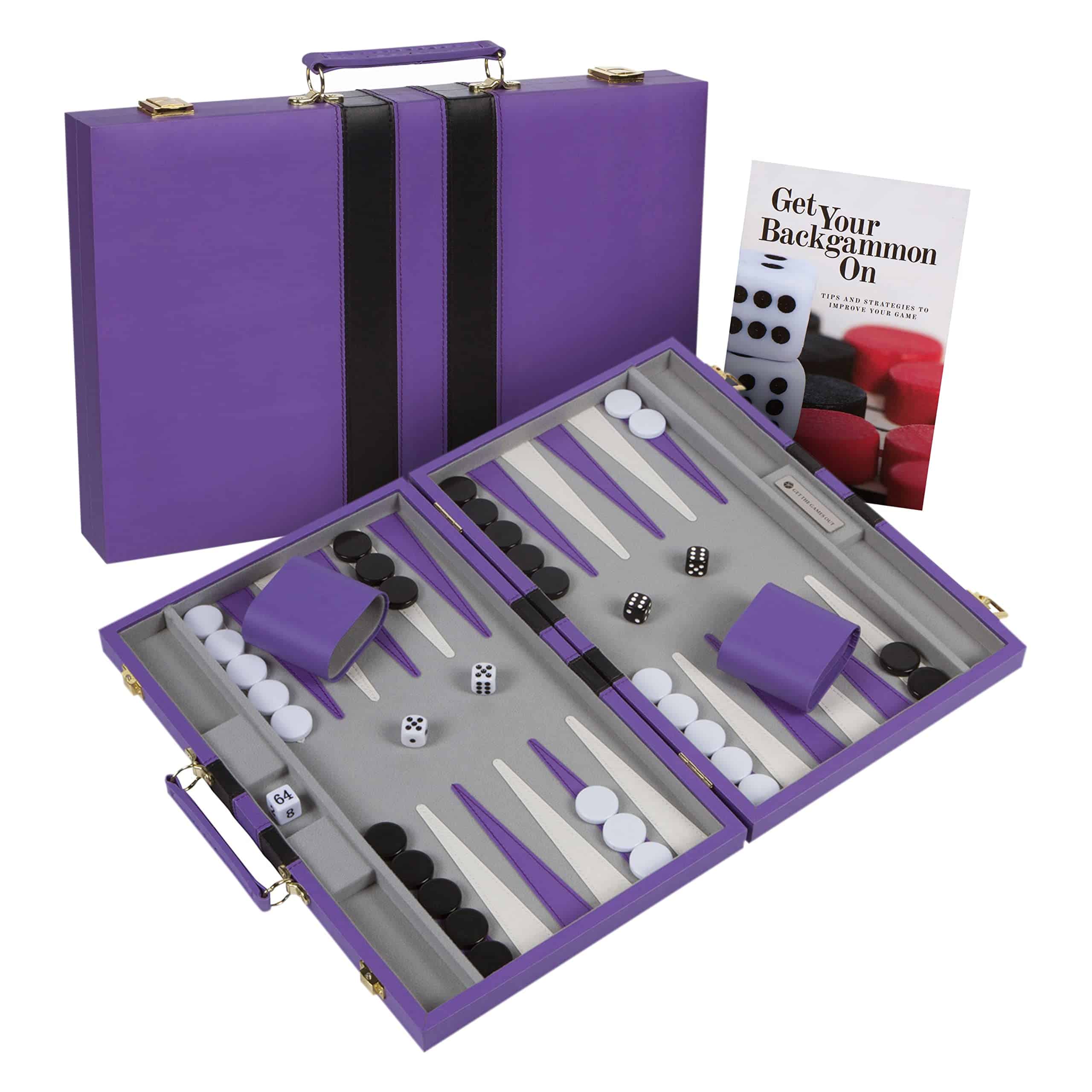 Set de Backgammon Get The Games Out - Estuche de Juego de