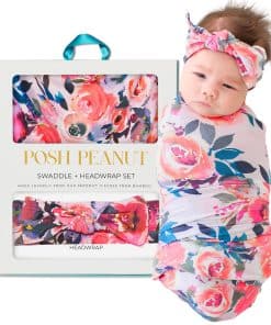 Manta de Envoltura para Bebé Posh Peanut, Suave Envoltura