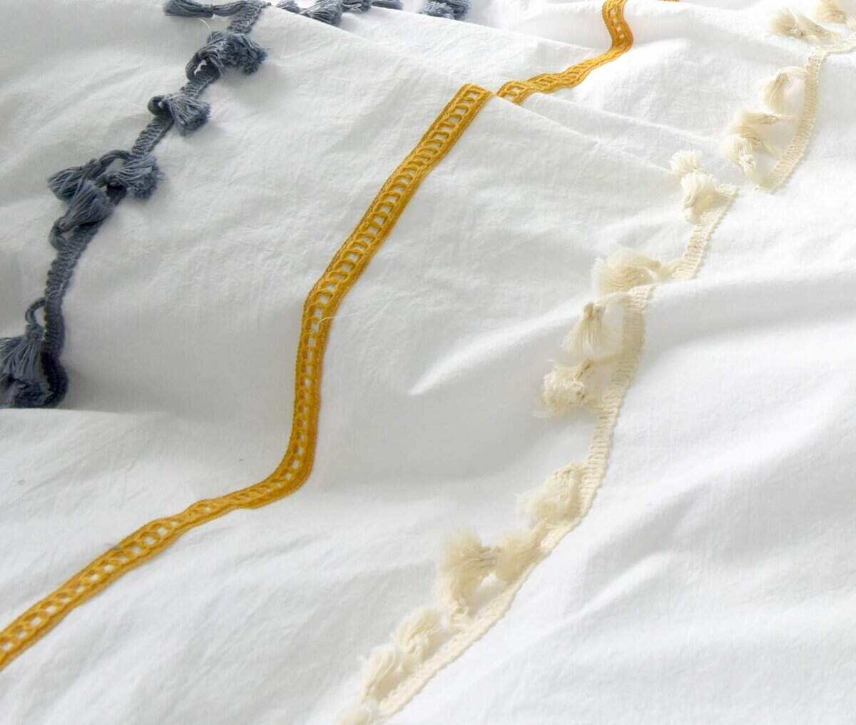 Cubierta de Edredón con Flecos Flber Outlet King Boho - Imagen 6