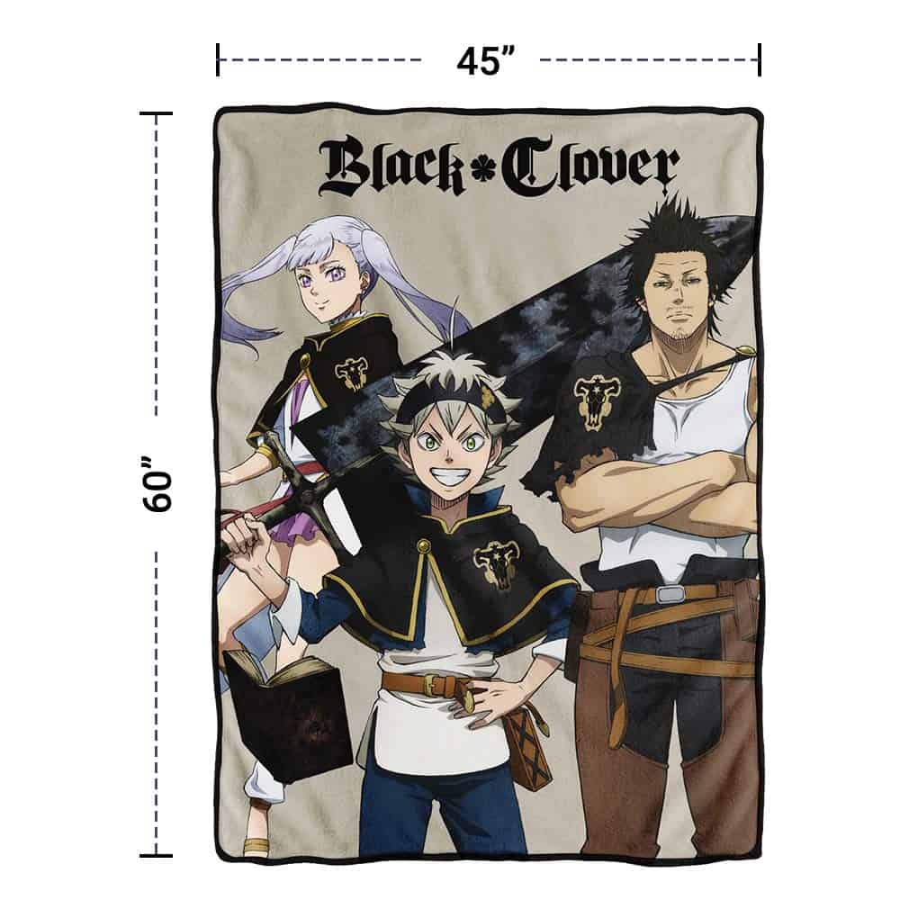 Manta de Black Clover de JUST FUNKY, Manta de Cama de - Imagen 8
