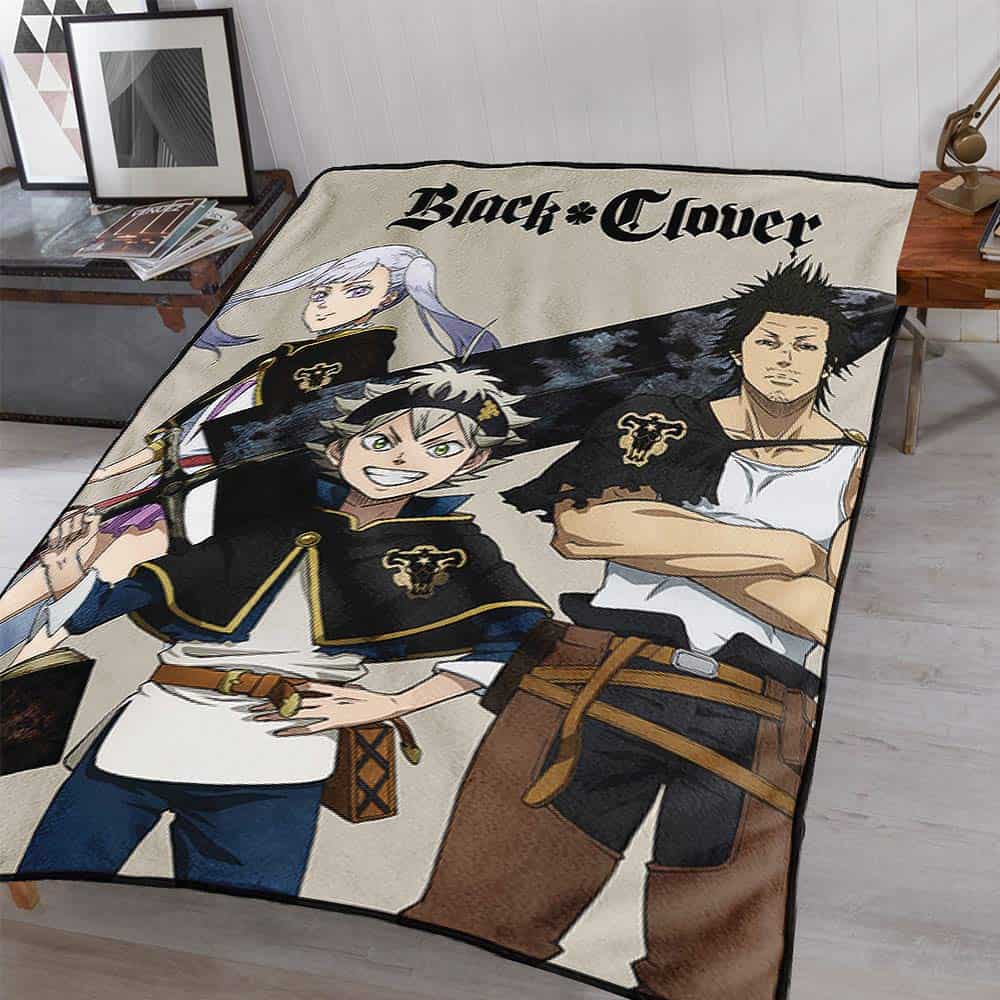 Manta de Black Clover de JUST FUNKY, Manta de Cama de - Imagen 7