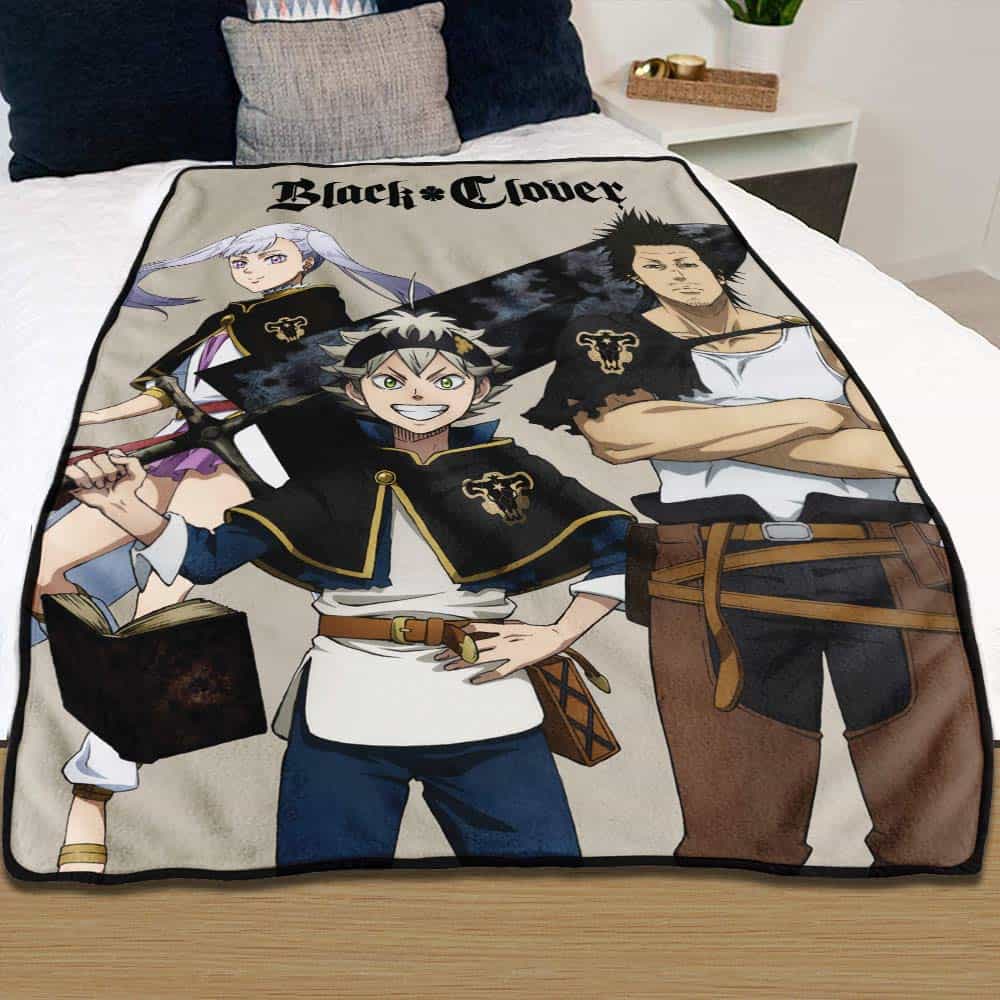 Manta de Black Clover de JUST FUNKY, Manta de Cama de