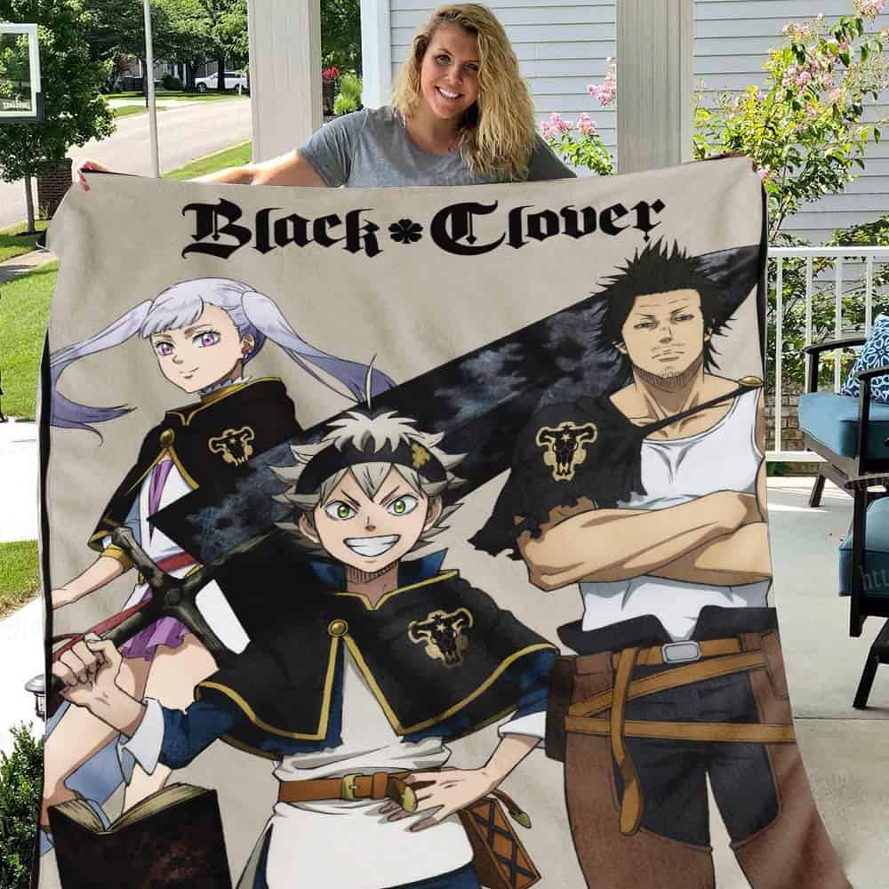 Manta de Black Clover de JUST FUNKY, Manta de Cama de - Imagen 6