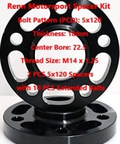 Renn Motorsport 18mm 5x120 2 PCS Separadores de Ruedas con