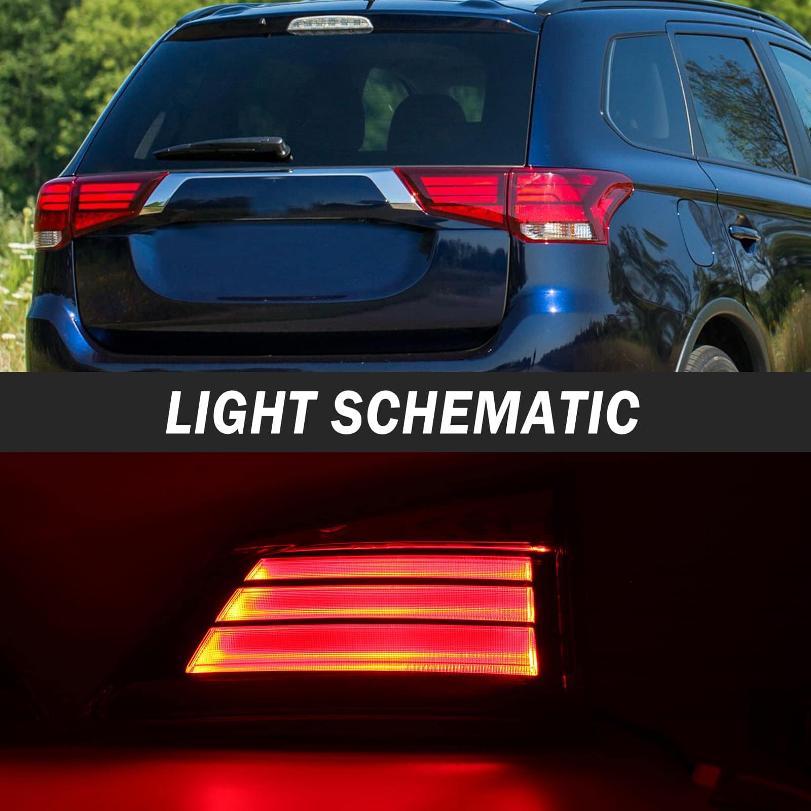 Clidr Lámpara de luz trasera LED Interior 8331A185 Genérica - Imagen 4