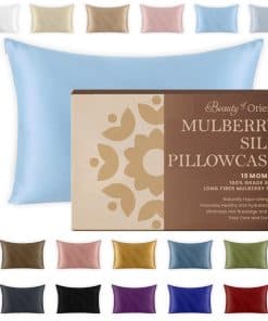 Funda de Almohada de Seda 100% Pura Mulberry Beauty of