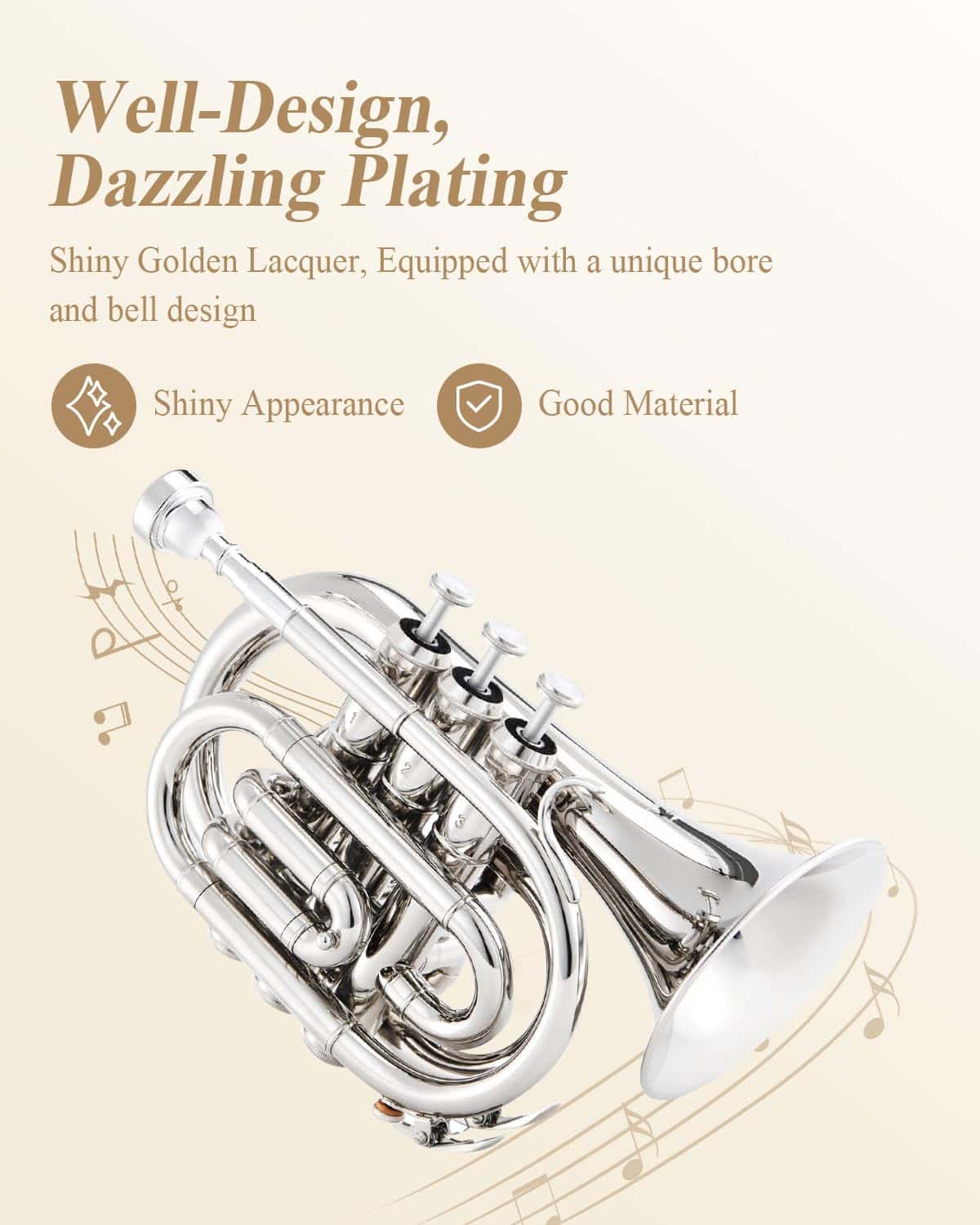 Trompeta de Bolsillo Eastar Si Bemol para Principiantes - Imagen 4