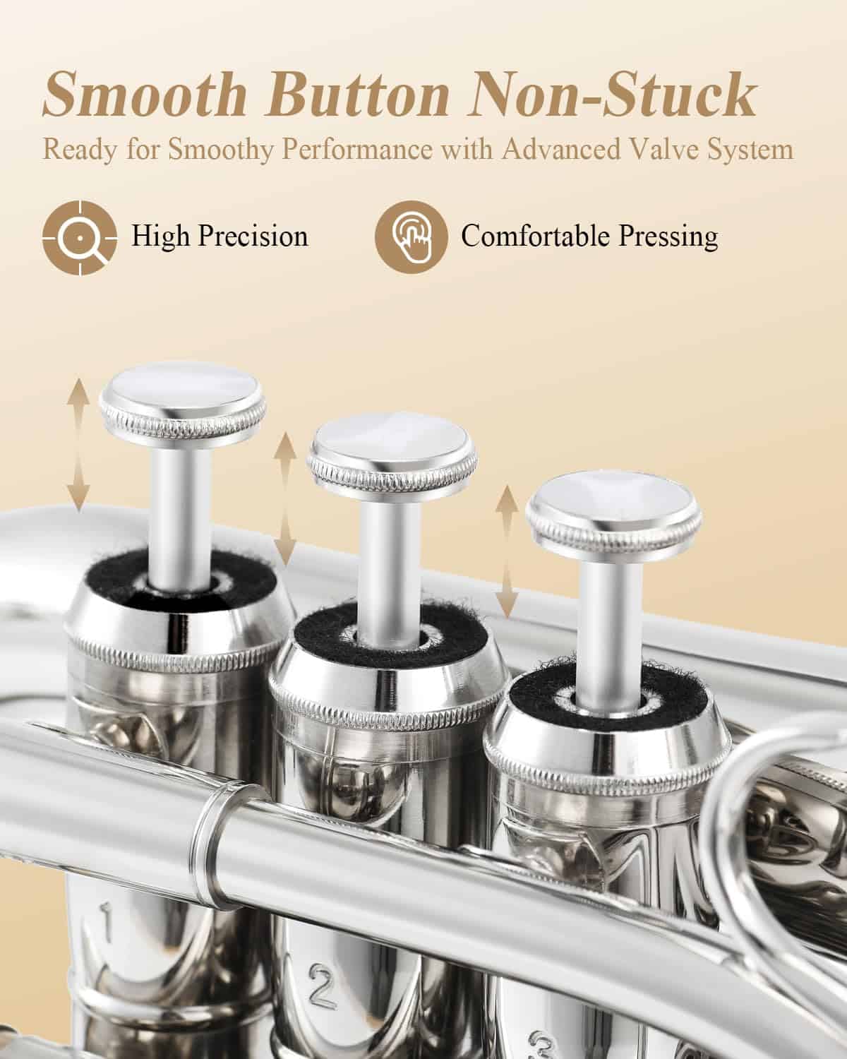 Trompeta de Bolsillo Eastar Si Bemol para Principiantes - Imagen 5