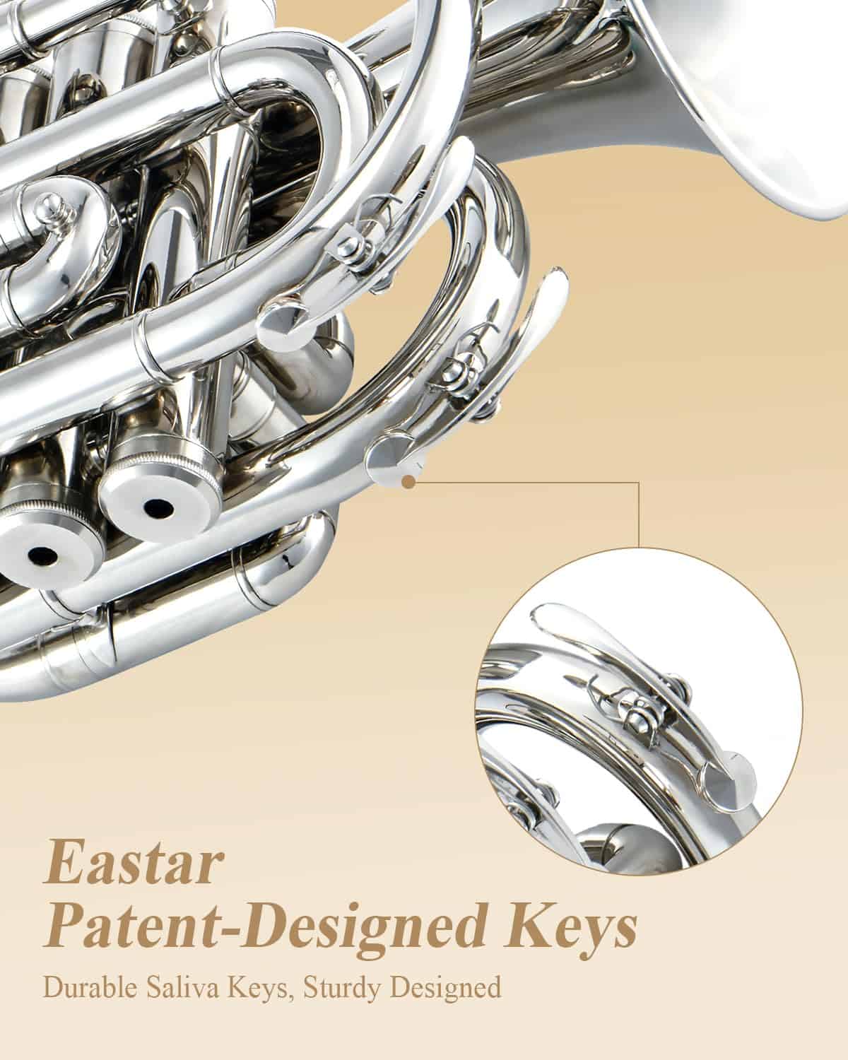 Trompeta de Bolsillo Eastar Si Bemol para Principiantes - Imagen 7