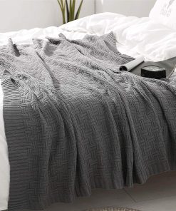 Manta de Punto de Cable VanRolldex para Sofá de Casa Coche