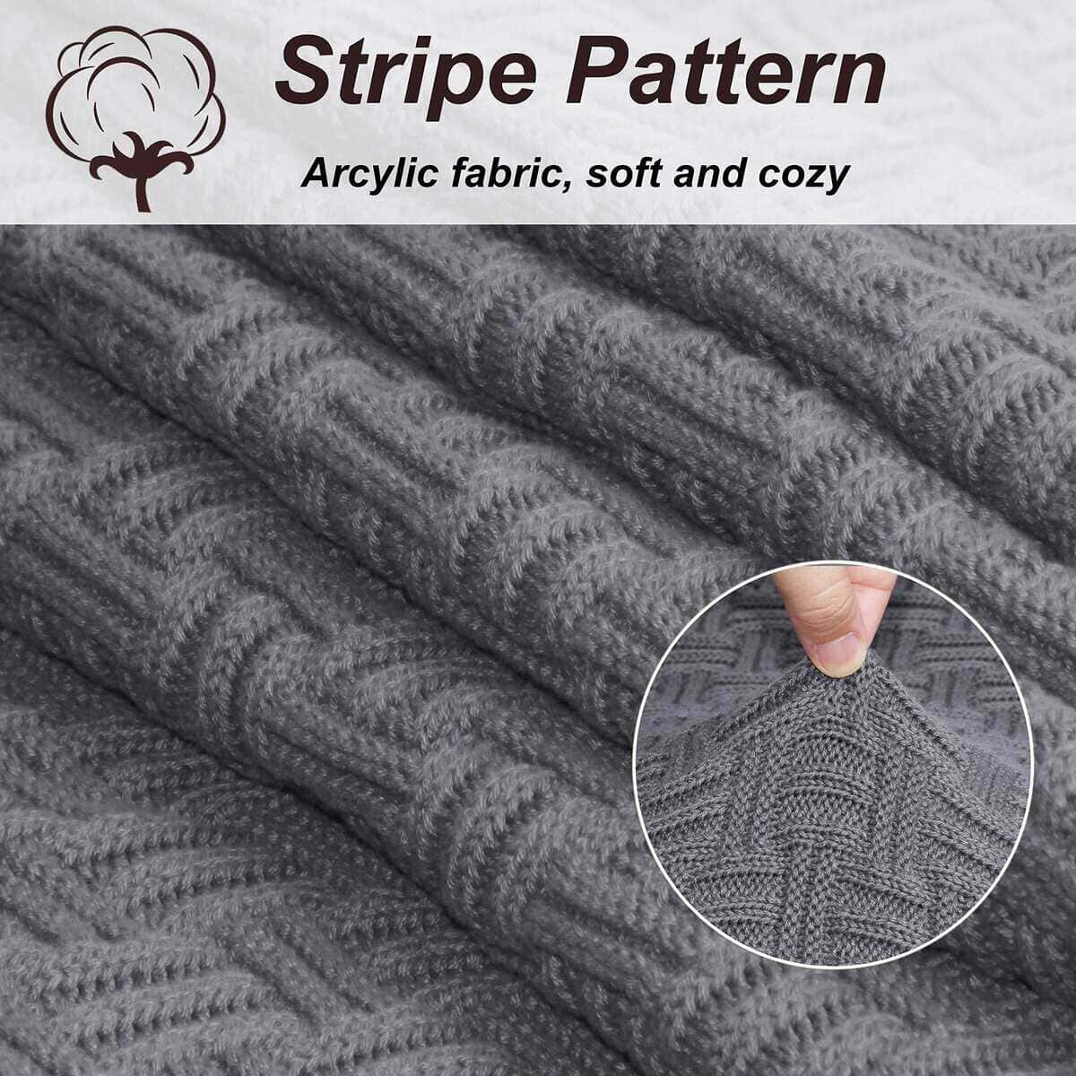 Manta de Punto de Cable VanRolldex para Sofá de Casa Coche - Imagen 3