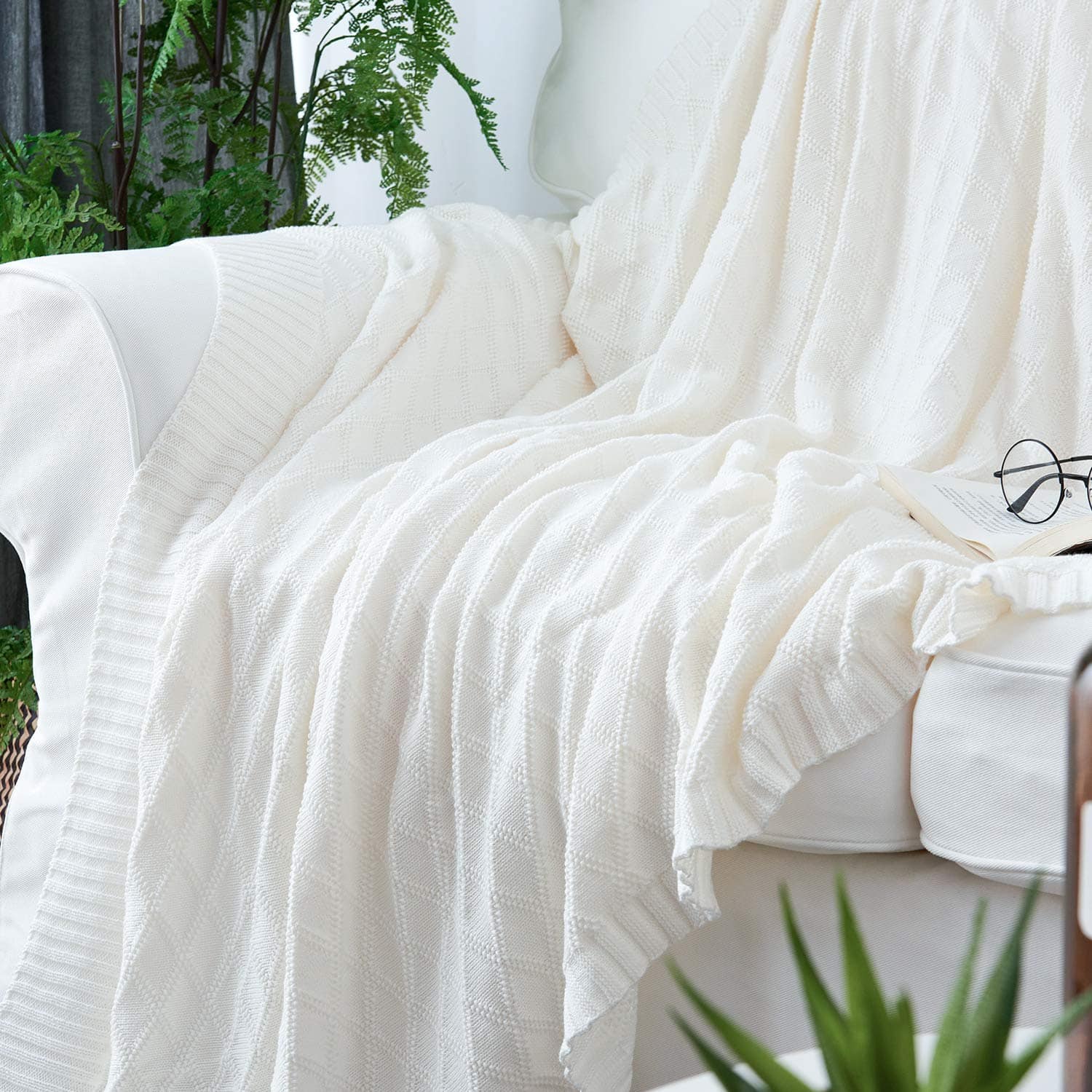 Manta de Tiro Suave VanRolldex, Manta de Punto para Cama - Imagen 8