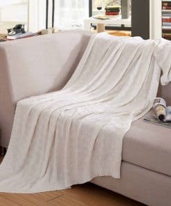 Manta de Tiro Suave VanRolldex, Manta de Punto para Cama