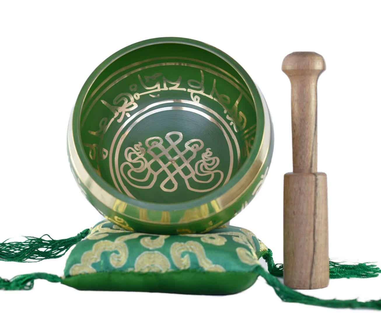 Conjunto de Cuenco Cantor con palo y -e (Verde) - Imagen 3