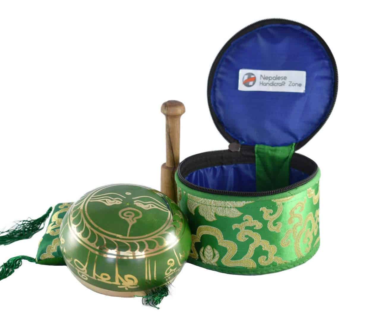 Conjunto de Cuenco Cantor con palo y -e (Verde) - Imagen 5