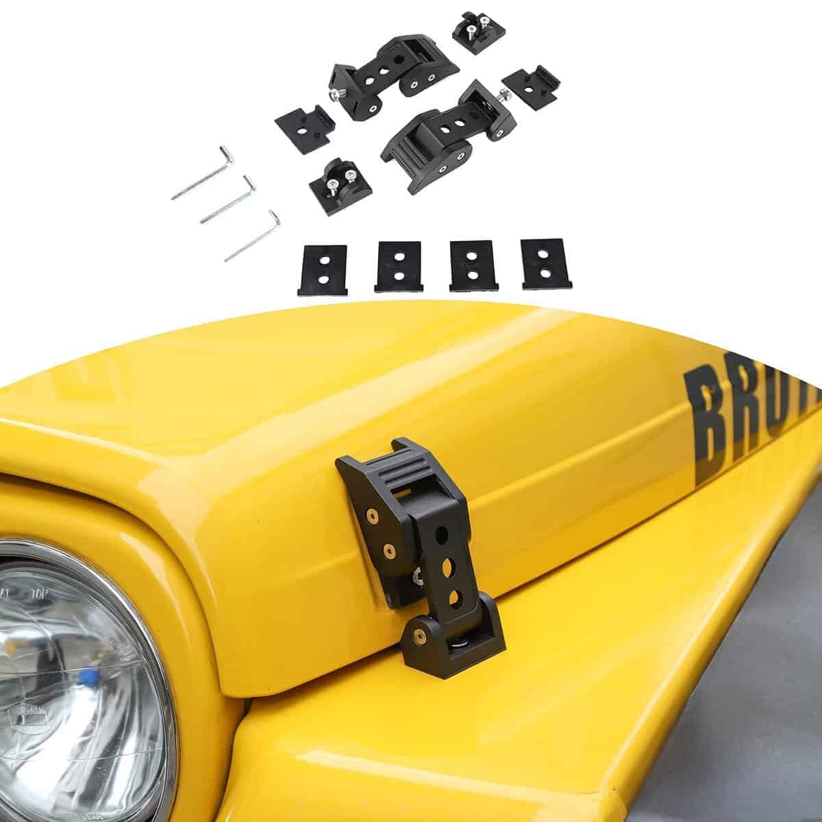 Kit de cerradura de capó RT-TCZ para Jeep Wrangler TJ,