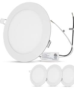 Facon 6.5 Pulgadas 12V Luz LED para RV, Paquete de 4 Luces