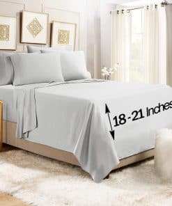 Juego de sábanas extra profundas Empyrean Bedding - Juego