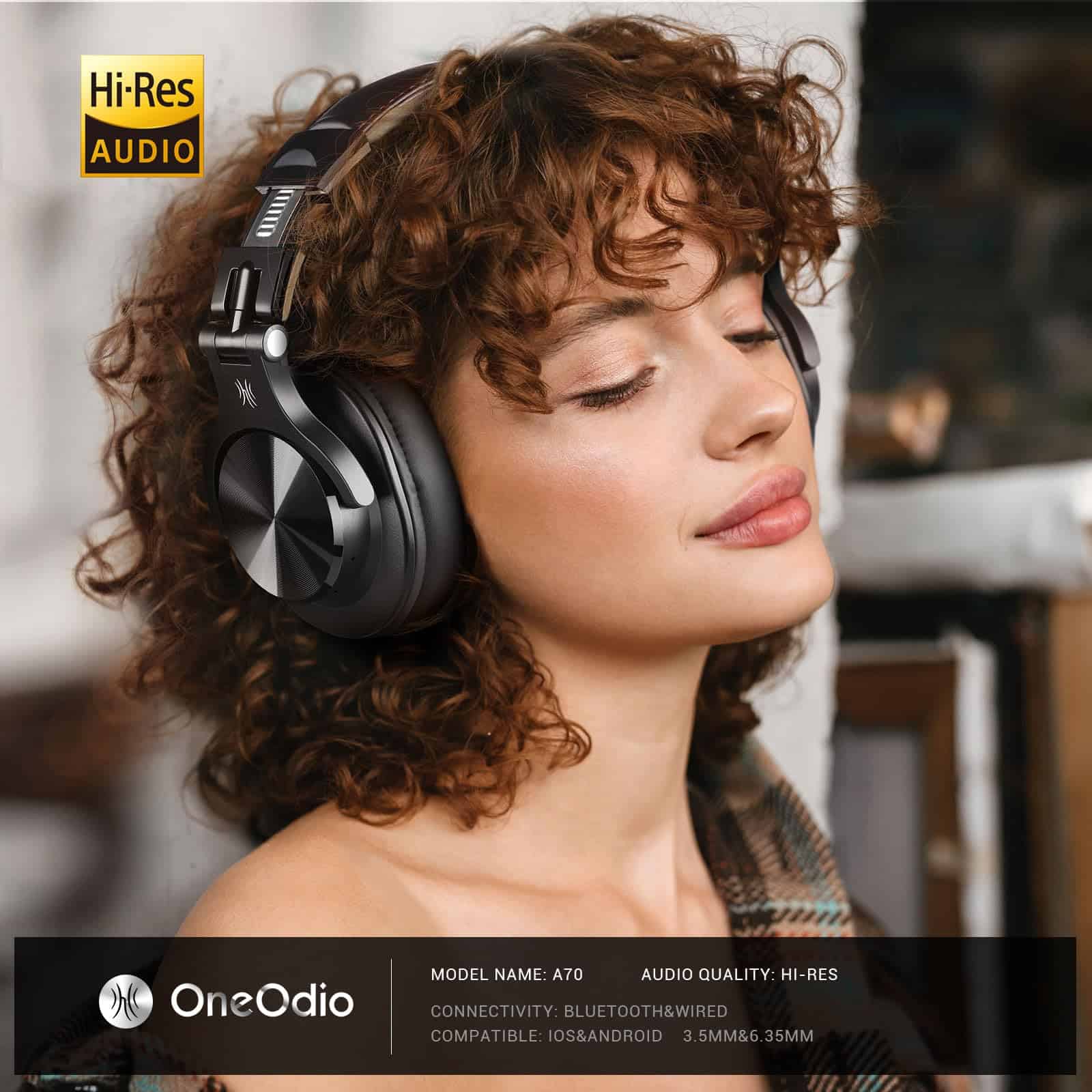 OneOdio A70 Auriculares Bluetooth Over Ear, Auriculares - Imagen 3
