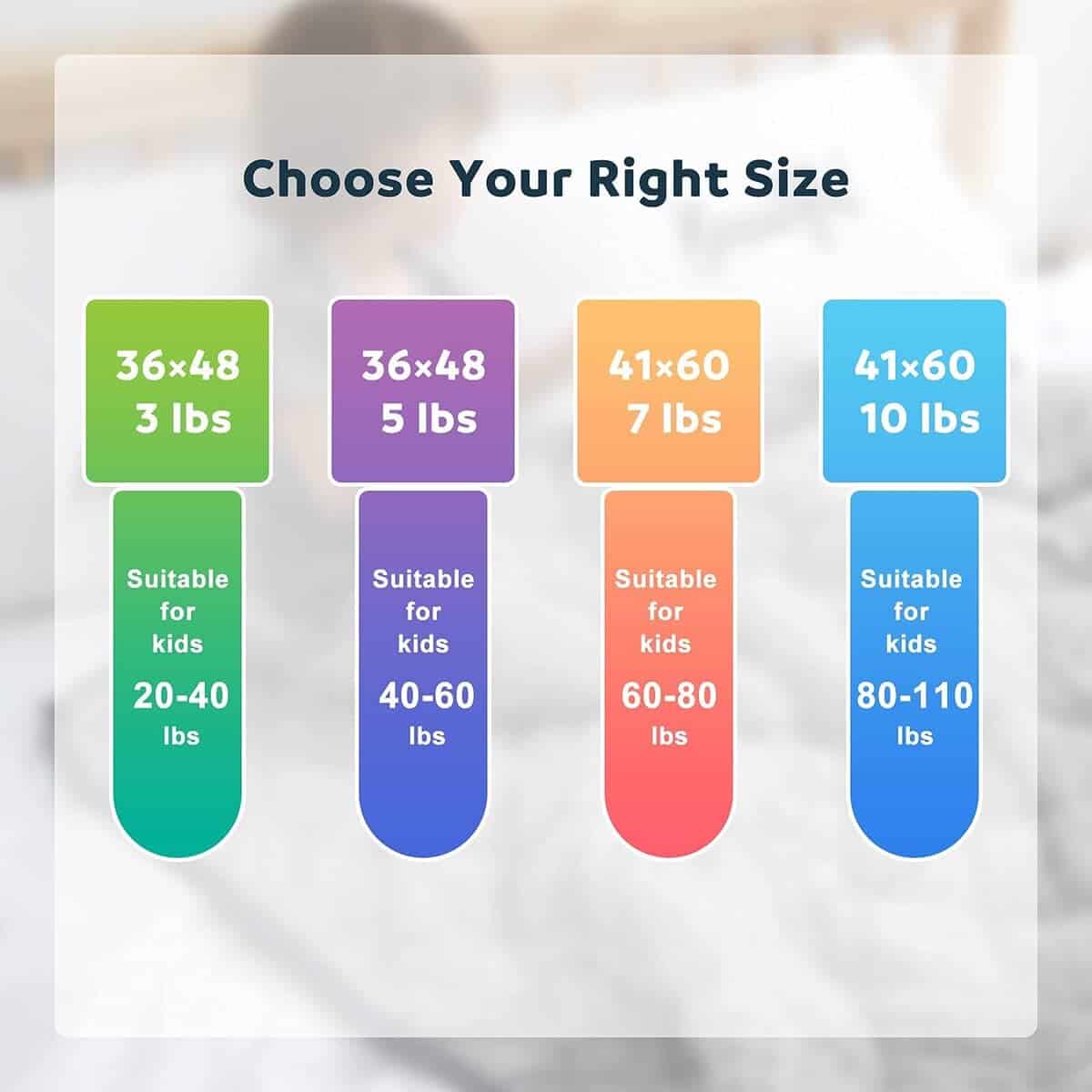 Manta con Peso MAXTID para Niños 3lb 36"x48" Algodón y - Imagen 8