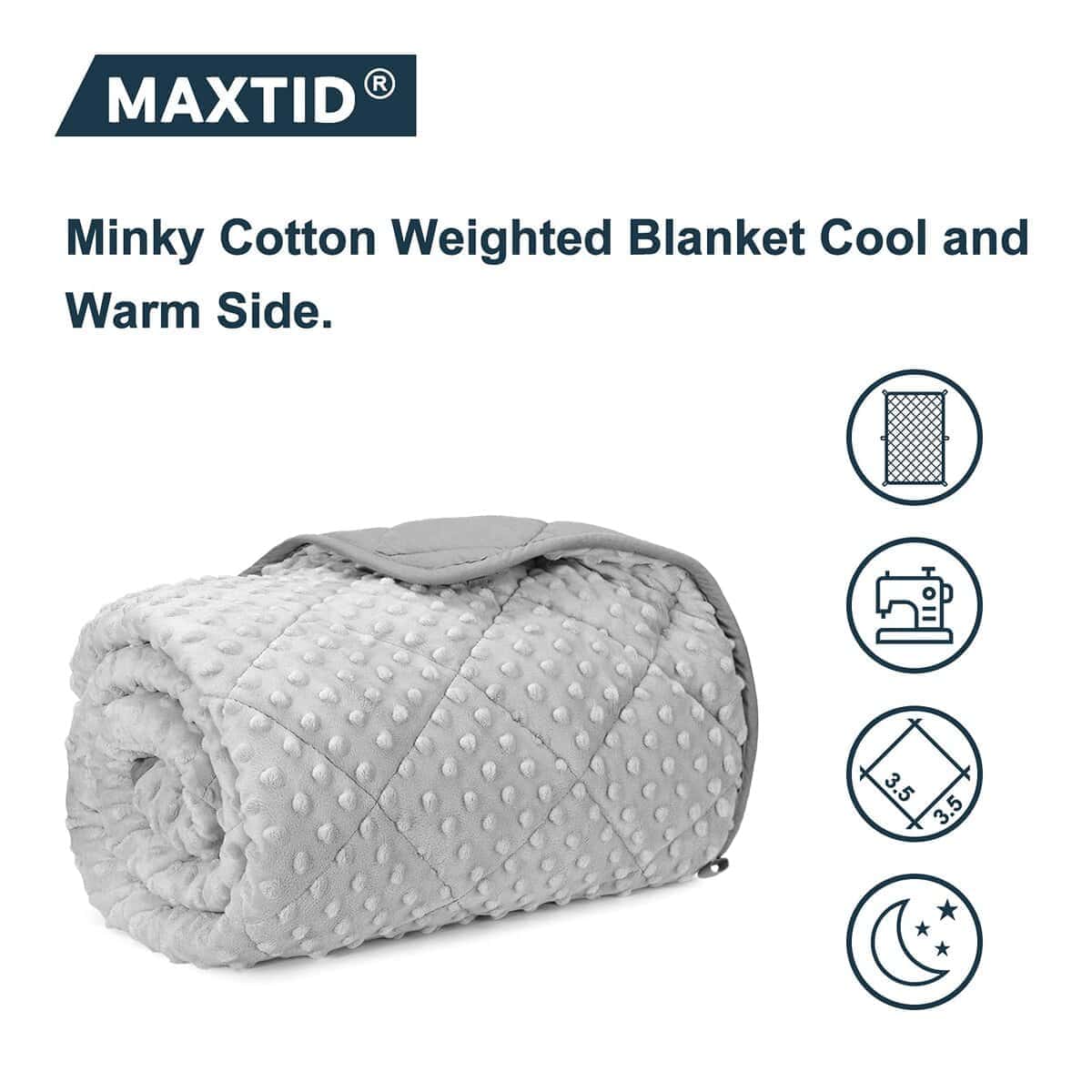 Manta con Peso MAXTID para Niños 3lb 36"x48" Algodón y - Imagen 3