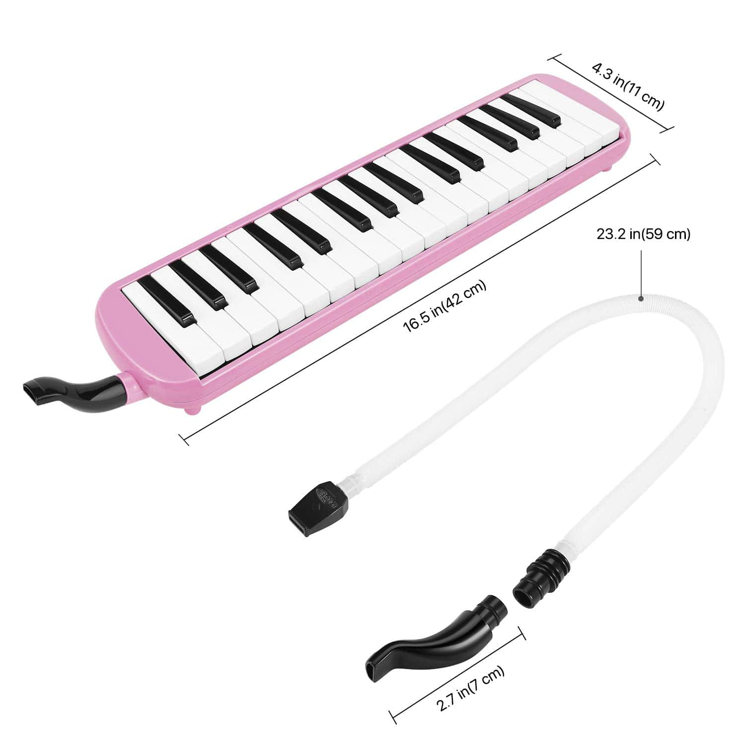 Melódica Flexzion de 32 Teclas (Rosa) Pianica Teclado de - Imagen 7