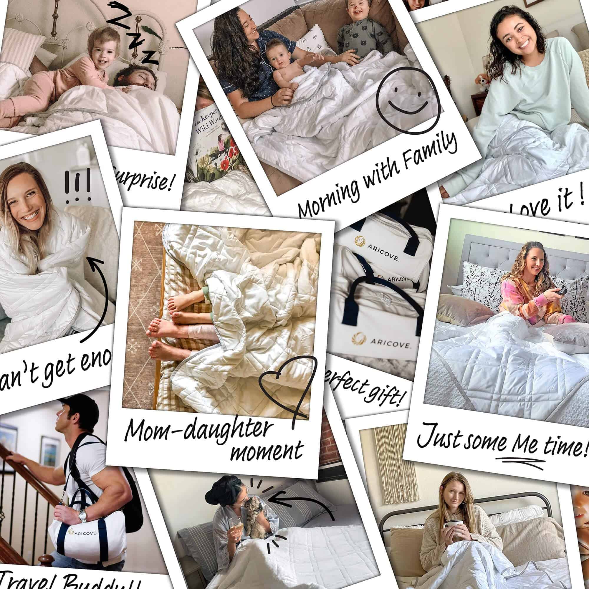 Manta Ponderada Aricove, 20 lbs, Tamaño Twin para Adultos, - Imagen 8