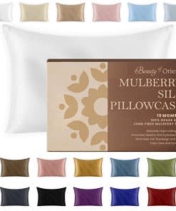 Funda de almohada de seda de mora Premium de 19 momme