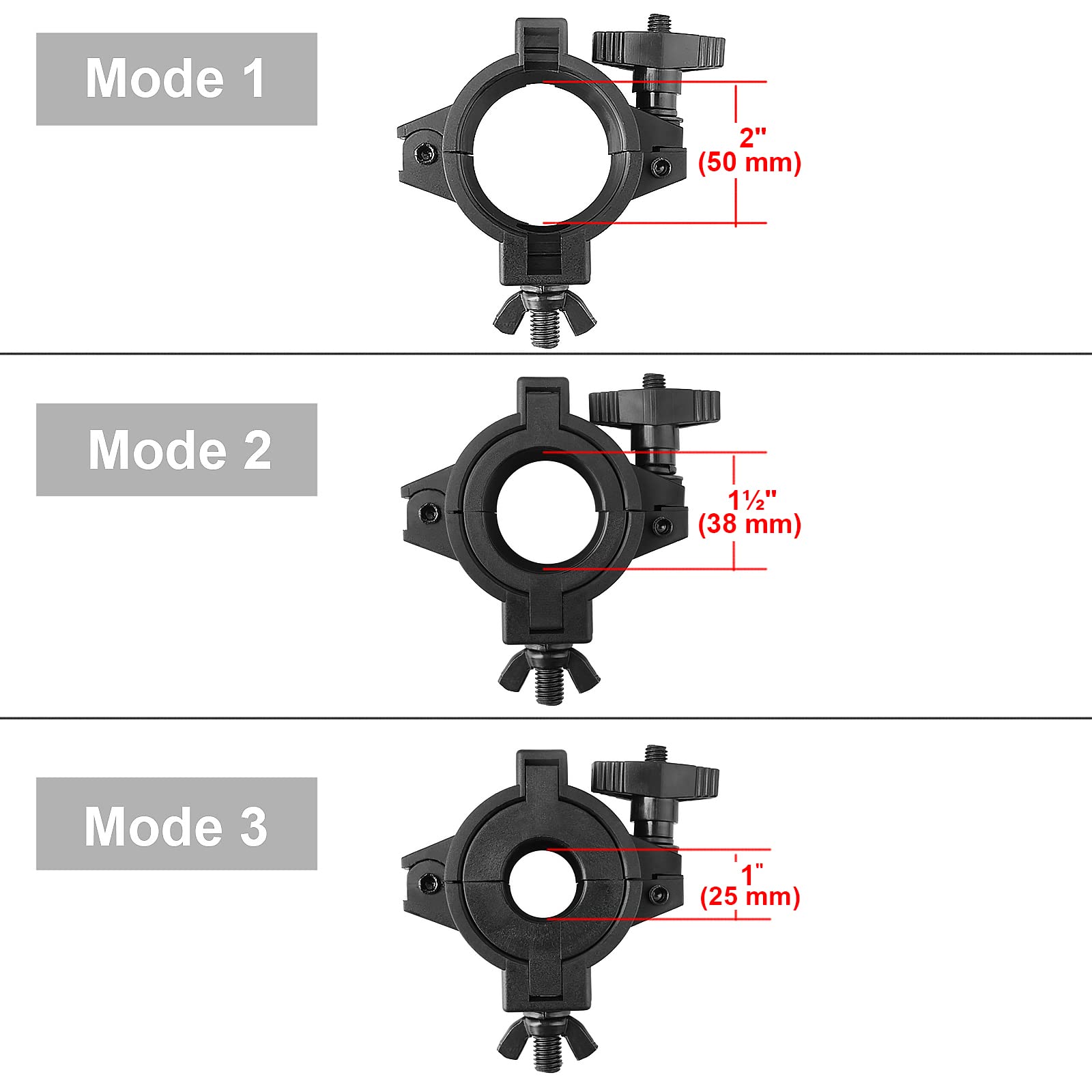 10 Pack Abrazaderas de Iluminación de Escenario para - Imagen 4
